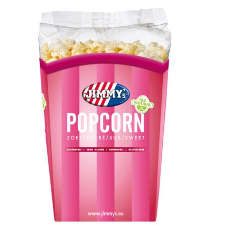 6x Jimmy's popcorn 140gram TUBE - Groothandel Van der Vorst